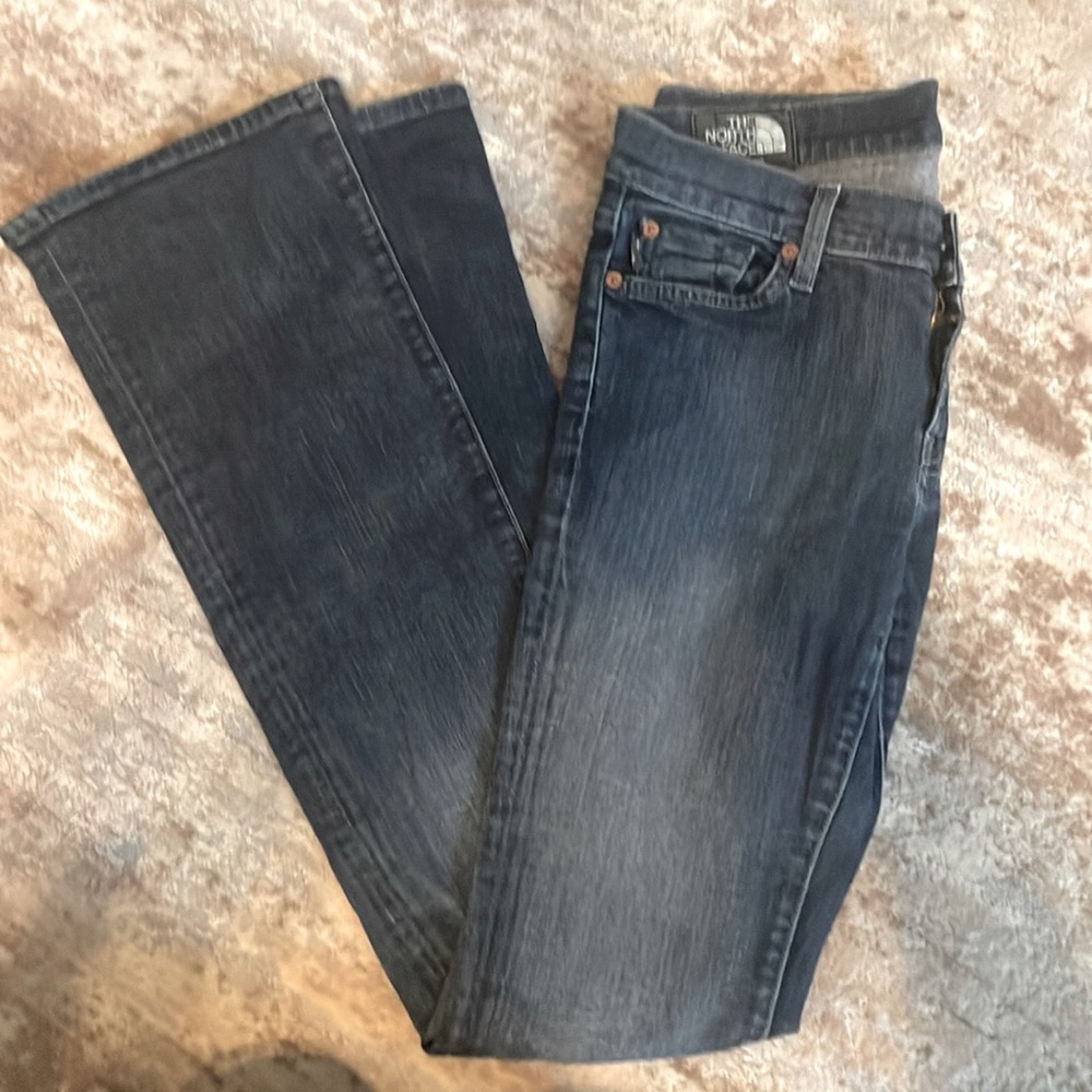 North Face boot up lowrise jeans